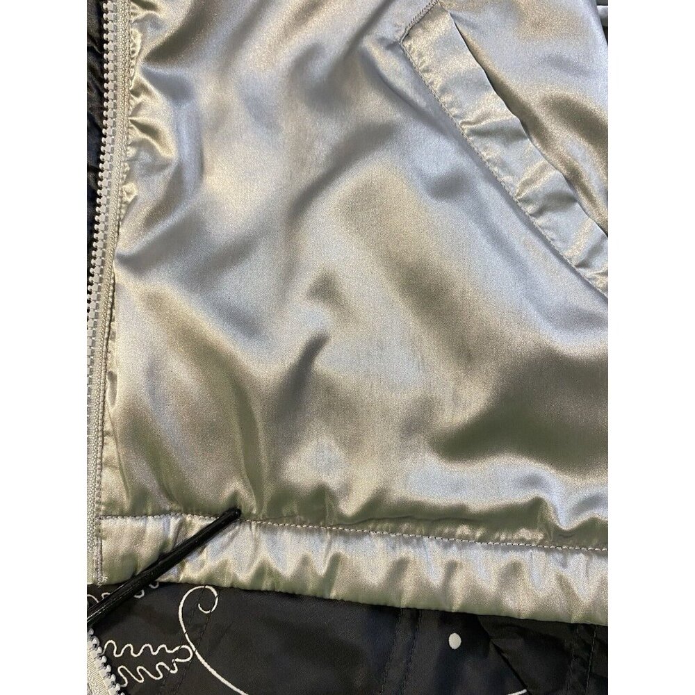 Columbia Convert Boardwear Jacket Women Large Gray Silver Zip Pockets Drawstring - Picture 15 of 15